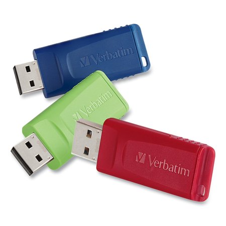 VERBATIM Store n Go USB 2.0 Flash Drive, 4GB, PK3 97002